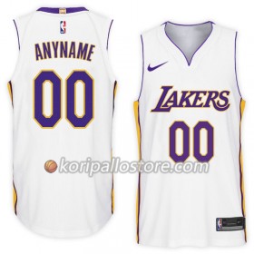 Los Angeles Lakers Custom Nike 2017-18 Valkoinen Miesten Pelipaidat Swingman 